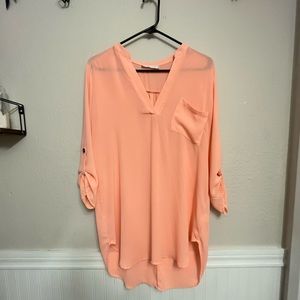 Lush Quarter Sleeve Blouse